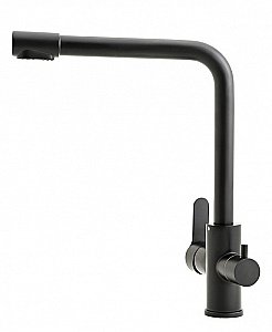 Смеситель для кухни Orange Steel M99-008b матовый черный купить в интернет-магазине сантехники Sanbest