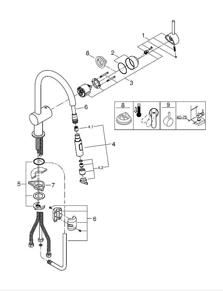 Смеситель для кухни Grohe Minta 32321002 хром купить в интернет-магазине сантехники Sanbest