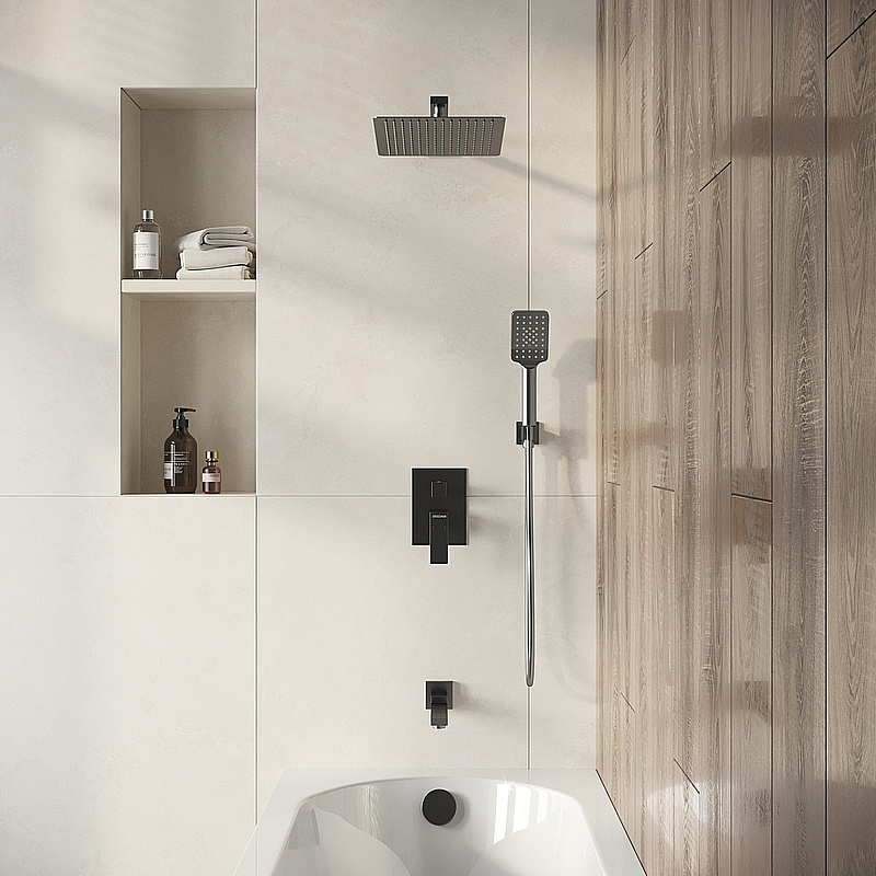 Душевая система Grossman Style 501.K35.05.420 графит брашированный купить в интернет-магазине сантехники Sanbest