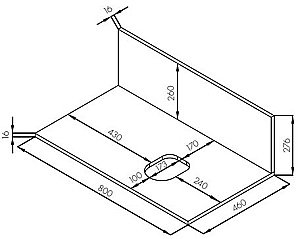 Столешница с панелью Акватон Мишель 80 1A277003MIDR0 дуб рустикальный для ванной в интернет-магазине сантехники Sanbest