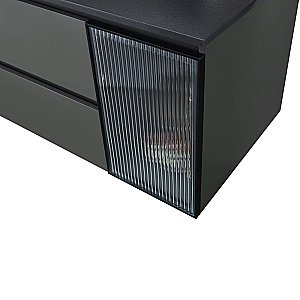 Тумба с раковиной Orans BC-2055 L 100 Dark Grey для ванной в интернет-магазине Sanbest