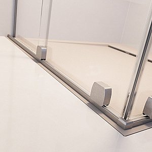 Шторка для ванны Radaway Furo Brushed Nickel PND II 150 стекло прозрачное/профиль брашированный никель купить в интернет-магазине Sanbest