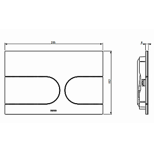 Кнопка для инсталляции TOTO Neorest MB177EM#S хром матовый купить в интернет-магазине сантехники Sanbest