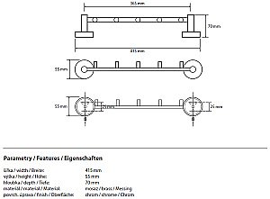 Крючок Bemeta Omega 104105112 купить в интернет-магазине сантехники Sanbest