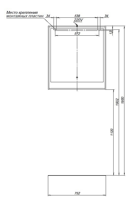 Зеркало Aquanet Милан 336405 80 дуб светлый в ванную от интернет-магазине сантехники Sanbest