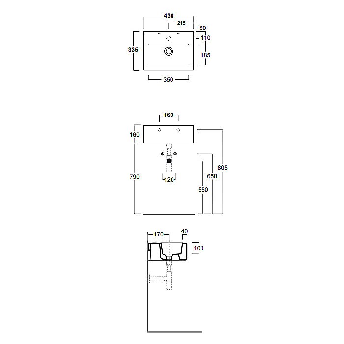 Раковина SIMAS Frozen FZ14bi*0 43 купить в интернет-магазине Sanbest