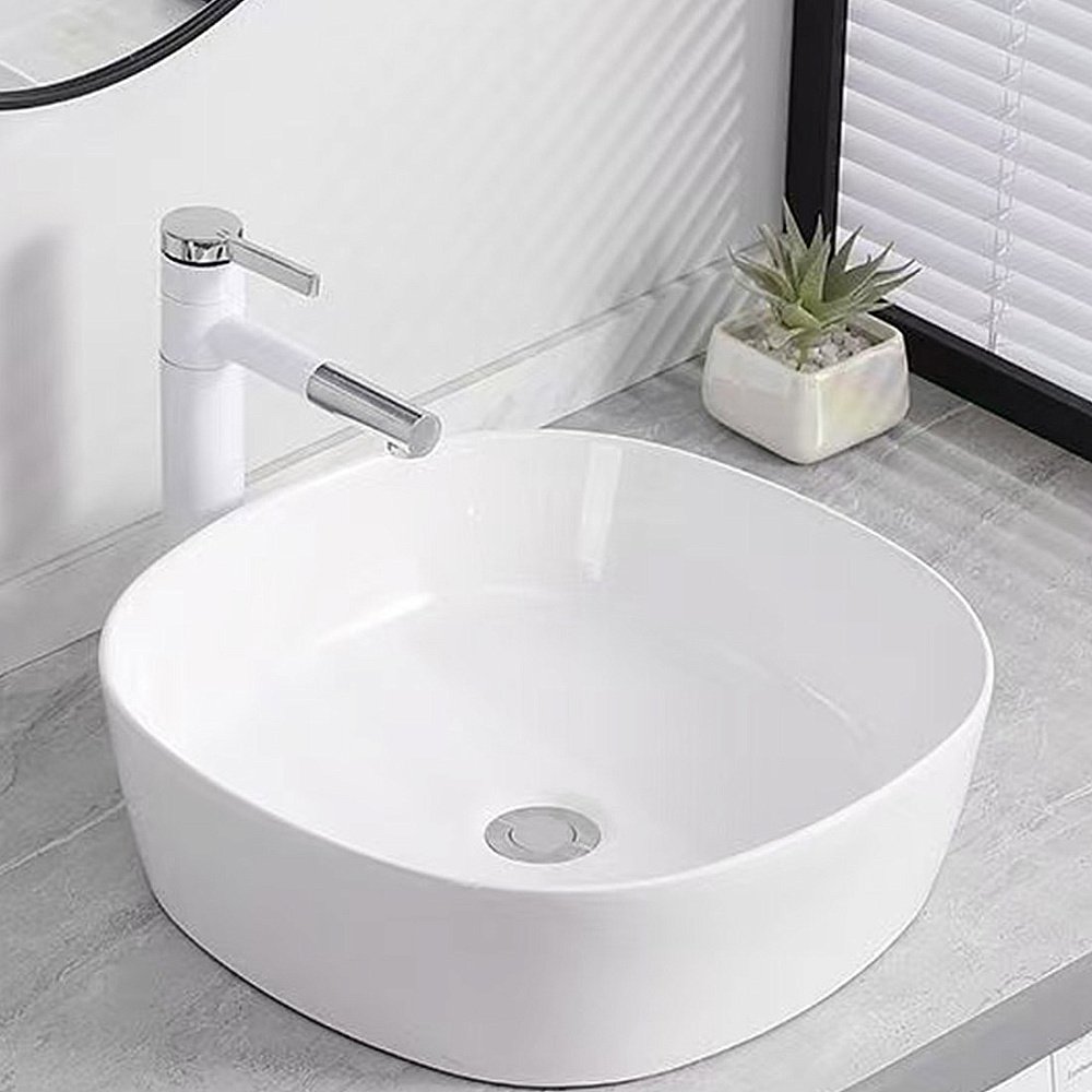 Раковина накладная RGW GS-05 80121005-01 белая купить в интернет-магазине Sanbest