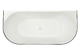 Акриловая ванна Royal Bath NERO RB611903BL-WT 170х80 белый/черный купить в интернет-магазине Sanbest