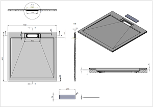 Душевой поддон Vincea VST-4SRL9090W 90x90 белый матовый купить в интернет-магазине Sanbest