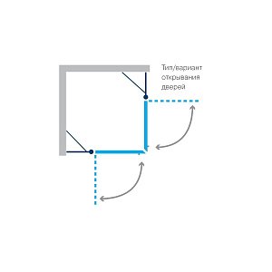 Душевой уголок Koller Pool Watrfall Line AC4E 90x90 прозрачный купить в интернет-магазине Sanbest