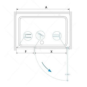 Душевая дверь RGW Hotel HO-012 90 купить в интернет-магазине Sanbest