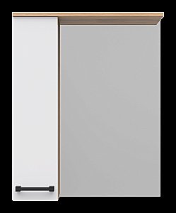 Зеркало со шкафом Misty Крафт 60 П-Кра-02060-011 Белый / Дуб Крафт Золотой в ванную от интернет-магазине сантехники Sanbest