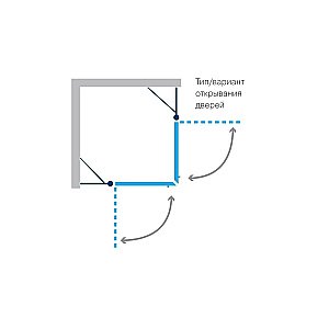 Душевой уголок Koller Pool Watrfall Line AC4E 90x90 прозрачный купить в интернет-магазине Sanbest