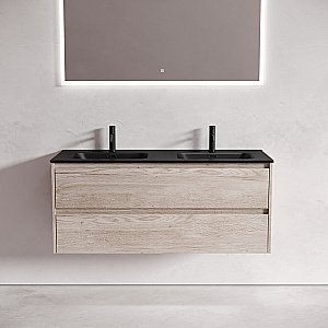 Тумба с раковиной Sancos Libra 120 LB120-2EG дуб галифакс натуральный для ванной в интернет-магазине Sanbest