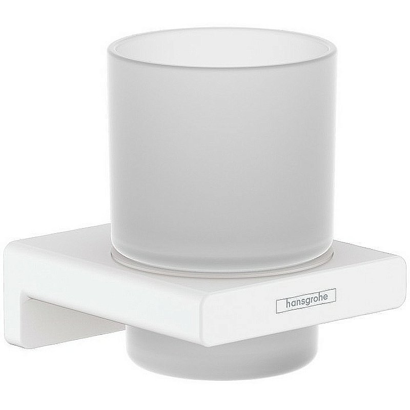 Стакан для зубных щеток Hansgrohe AddStoris 41749700 белый матовый купить в интернет-магазине сантехники Sanbest