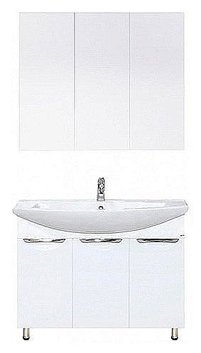 Тумба с раковиной напольная Misty Лаванда 80 белая для ванной в интернет-магазине Sanbest