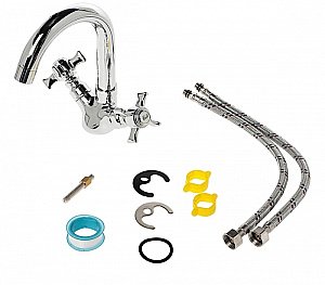 Смеситель для раковины Agger Retro-X A1701100 хром купить в интернет-магазине сантехники Sanbest