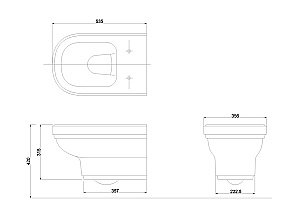 Унитаз подвесной Burlington Riviera RIV13 купить в интернет-магазине Sanbest
