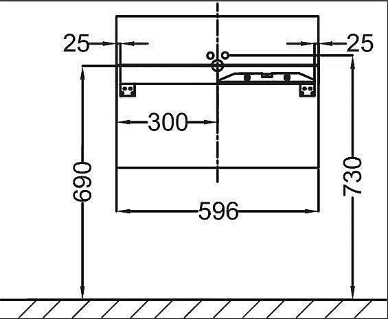 Тумба с раковиной Jacob Delafon TERRACE 60 EB1185-442+EXE112 антрацит лак для ванной в интернет-магазине Sanbest