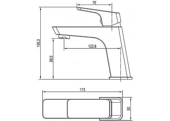 Смеситель для раковины Aquanet Gotic AF440-10С купить в интернет-магазине сантехники Sanbest