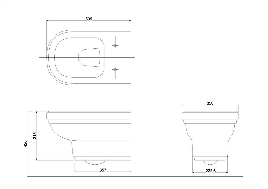 Унитаз подвесной Burlington Riviera RIV13 купить в интернет-магазине Sanbest