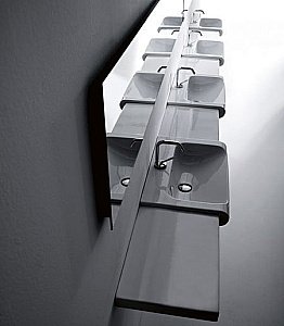 Раковина Kerasan Inka Project 60 3411 bi*1 белая купить в интернет-магазине Sanbest