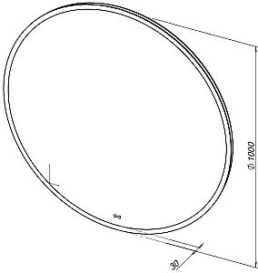 Зеркало Aquanet Арт 334364 100 RGB LED в ванную от интернет-магазине сантехники Sanbest