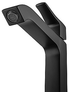 Смеситель для раковины высокий WONZON & WOGHAND FLEX, Черный матовый (WW-88019072-MB) купить в интернет-магазине сантехники Sanbest