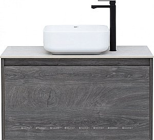 Тумба с раковиной Aquanet Nova Lite 90 дуб рошелье (1 ящик) для ванной в интернет-магазине Sanbest