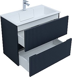 Тумба с раковиной Aquanet Джейн 80 маренго для ванной в интернет-магазине Sanbest