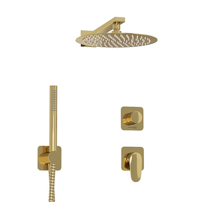 Душевая система WasserKRAFT Neckar 2100 SET2830 золото купить в интернет-магазине сантехники Sanbest