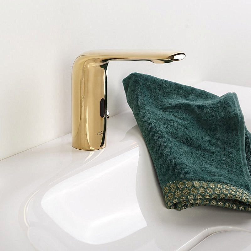 Смеситель для раковины Cezares VAGUE-ELS-03-W0 золото купить в интернет-магазине сантехники Sanbest