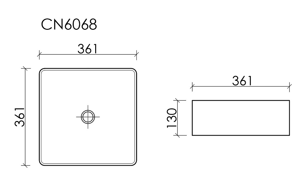 Раковина Ceramica Nova Element CN6068 белая купить в интернет-магазине Sanbest