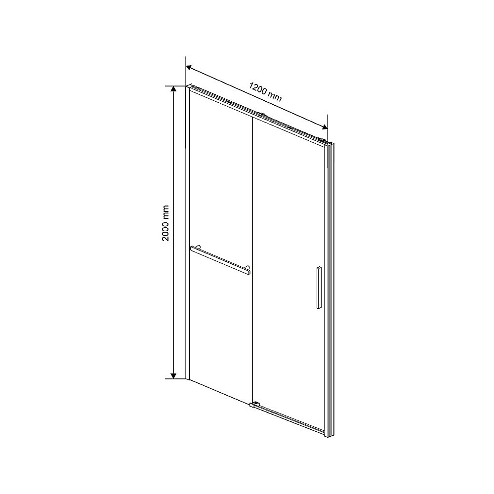 Душевая дверь Vincea Slim Soft VDS-1SS120CLB 120 профиль черный/стекло прозрачное купить в интернет-магазине Sanbest