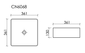 Раковина Ceramica Nova Element CN6068 белая купить в интернет-магазине Sanbest