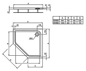 Душевой поддон Ideal Standard Connect Air E105801 100x100 купить в интернет-магазине Sanbest