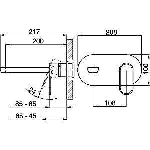 Смеситель для раковины Cisal LineaViva LV00551021 купить в интернет-магазине сантехники Sanbest
