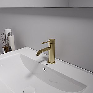 Смеситель для раковины Oliveeka Y OL-88139017-BG золото матовое купить в интернет-магазине сантехники Sanbest