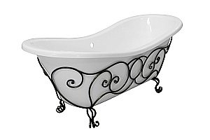 Ванна Эстет Бостон 180x74 цвет по RAL c блестками купить в интернет-магазине Sanbest