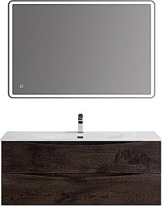 Тумба с раковиной BelBagno MARINO-CER-N-1200-2C-SO-RNG-P Rovere Nature Grigio для ванной в интернет-магазине Sanbest