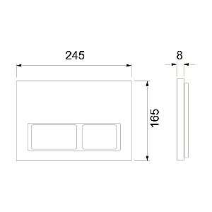 Инсталляция для унитаза TECE Spring S955201 кнопка хром купить в интернет-магазине сантехники Sanbest