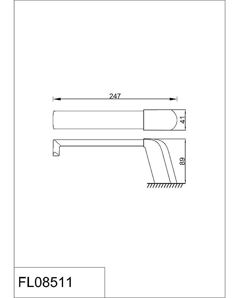 Полотенцедержатель Rush Flores FL08511 24,7 cm купить в интернет-магазине сантехники Sanbest