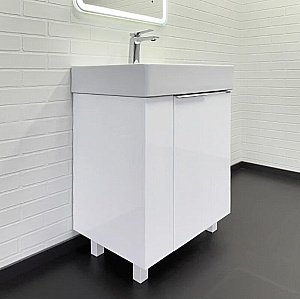 Тумба с раковиной Comforty Асти 60 00-00019247 белая для ванной в интернет-магазине Sanbest