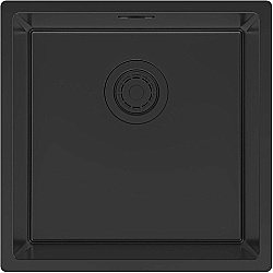 Кухонная мойка Paulmark Lassan 49 LA49-MBN черная матовая купить в интернет-магазине сантехники Sanbest