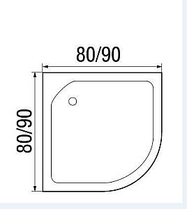 Душевая кабина River Nara Light 15 80x80 МТ без крыши купить в интернет-магазине Sanbest