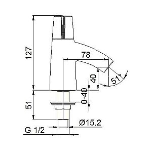 Cмеситель для раковины Jacob Delafon ELEVATION E12817-7-CP купить в интернет-магазине сантехники Sanbest