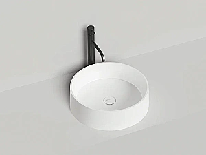 Раковина накладная Salini Gloria 01 1102201M 44 из искусственного камня S-Stone, белая матовая купить в интернет-магазине Sanbest