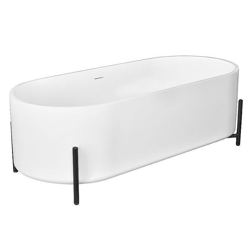 Ванна NT Bagno Amiata NT303 160х70 белая матовая, черная купить в интернет-магазине Sanbest