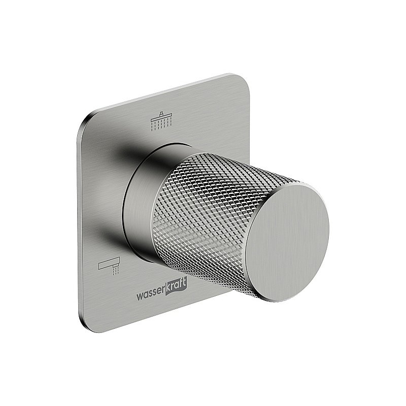 Дивертор Wasserkraft Tauber A297 3 выхода, никель для смесителя в интернет-магазине сантехники Sanbest