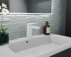 Смеситель для раковины Rush Thira TR3635-12White белый матовый купить в интернет-магазине сантехники Sanbest